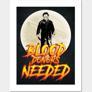 ✪ Halloween ✪ Blood Donors Needed ✪ Awesome Funny Quote Costume Design Gift Idea Posters and Art